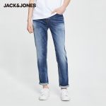 JackJones Men's Washed Regular fit Italian Imported Fabric Casual Jeans|220132515