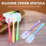 Silicone Cream Baking Scraper Non Stick Butter Spatula Cutter Chocolate Spreader Smoother Heat Resistant Kitchen Pastry Tools